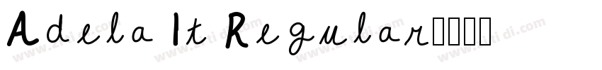 Adela It Regular字体转换